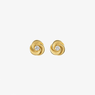 Annamaria Cammilli Desert Rose Diamond Stud Earrings 18K Yellow Gold - Royal Coster Diamonds
