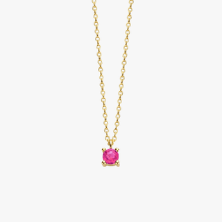 14K Gold Necklace with Birthstone October - Tourmaline - Royal Coster Diamonds