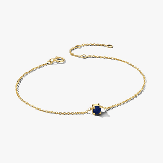 14K Gold Bracelet with Birthstone September - Sapphire - Royal Coster Diamonds