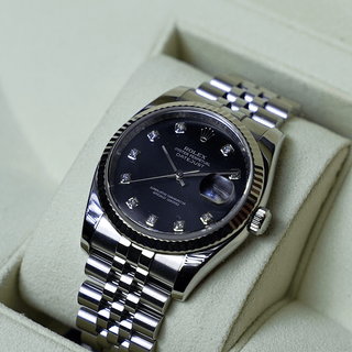 Datejust 36 116234 Black Diamond - Royal Coster Diamonds