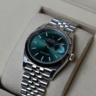 Datejust 36 126234 Mint Green - Royal Coster Diamonds