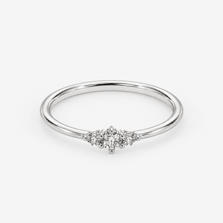 Diamond Ring 0.12 Carat Brilliant Cut 18K White Gold - Royal Coster Diamonds