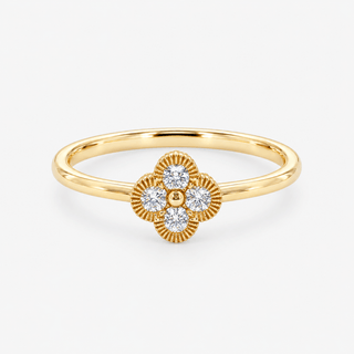 Diamond Ring 0.16 Carat Brilliant Cut 18K Yellow Gold - Royal Coster Diamonds