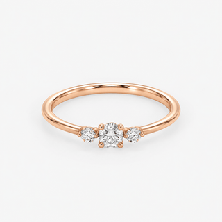 Diamond Ring 0.25 Carat Brilliant Cut 18K Rose Gold - Royal Coster Diamonds