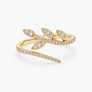 Diamond Ring 0.45 Carat Brilliant Cut 18K Yellow Gold - Royal Coster Diamonds