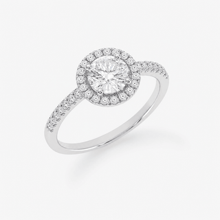 Diamond Ring 1.50 Carat Royal 201 Cut with Brilliant 18K White Gold - Royal Coster Diamonds