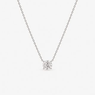 Diamond Solitaire Necklace 1.31 Carat Brilliant Cut 18K White Gold - Royal Coster Diamonds