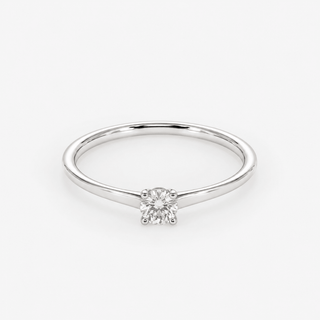 Diamond Solitaire Ring 0.21 Carat Brilliant Cut 18K White Gold - Royal Coster Diamonds