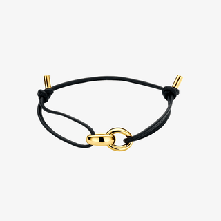 Gold bracelet - Double ring - 18K black gold with double ring design - Royal Coster Diamonds