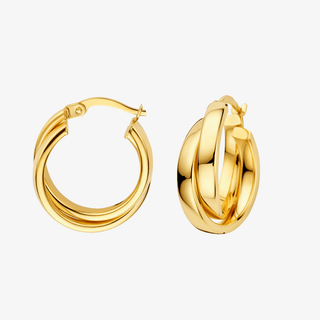 Gold earrings - Essential studs - 14K yellow gold stud earrings, 6.5 mm - Royal Coster Diamonds