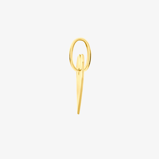 Gold pendant - Heart engraving - 9K yellow gold engraving pendant, 13 mm - Royal Coster Diamonds