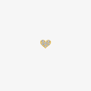Gold earrings - Essential ear cuff - 14K yellow gold set with zirconia ear cuff, 3.5 x 4 mm - Royal Coster Diamonds