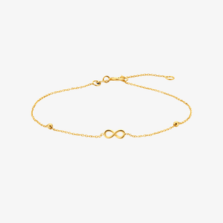 Gold bracelet - Infinity - 14K yellow gold bracelet - Royal Coster Diamonds