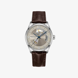 Jazzmaster Open Heart Automatic 42mm Beige Dial - Royal Coster Diamonds