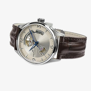 Jazzmaster Open Heart Automatic 42mm Beige Dial - Royal Coster Diamonds