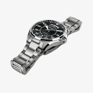 Khaki Aviation Pilot Day Date Automatic 42mm Black Dial - Royal Coster Diamonds