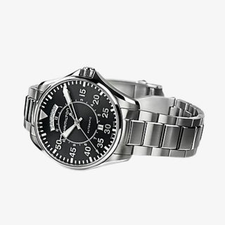 Khaki Aviation Pilot Day Date Automatic 42mm Black Dial - Royal Coster Diamonds