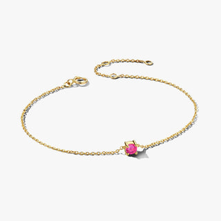 14K Gold Bracelet with Birthstone October - Tourmaline - Royal Coster Diamonds