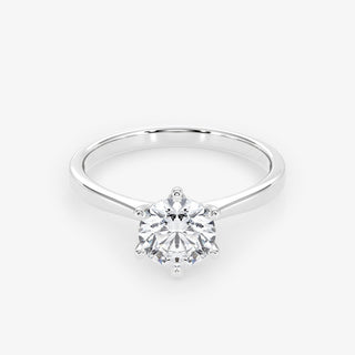Solitaire 0.70 Carat Brilliant Cut Diamond 18K Gold Ring - Royal Coster Diamonds