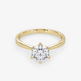 Solitaire 1.00 Carat Brilliant Cut Diamond 18K Gold Ring - Royal Coster Diamonds