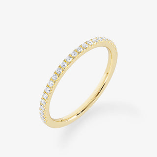 18K Gold 0.15 Carat Half Eternity Diamond Wedding Ring - Royal Coster Diamonds