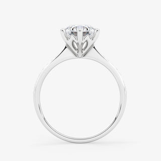 Embellished Solitaire 1.50 Carat Brilliant Cut Diamond 18K Gold Ring - Royal Coster Diamonds