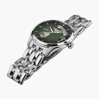 Jazzmaster Open Heart Automatic 40mm Green Dial - Royal Coster Diamonds