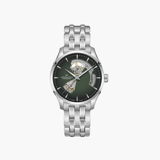 Jazzmaster Open Heart Automatic 40mm Green Dial - Royal Coster Diamonds