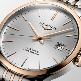 Elegance Record Automatic 40mm Sunray Silver Dial - Royal Coster Diamonds