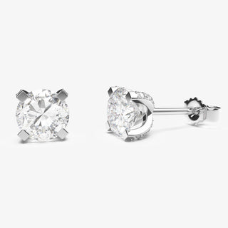 Signature C Solitaire Earrings - Royal Coster Diamonds