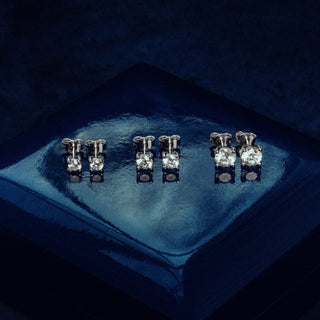 Signature C Solitaire Earrings - Royal Coster Diamonds