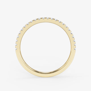 18K Gold 0.15 Carat Half Eternity Diamond Wedding Ring - Royal Coster Diamonds