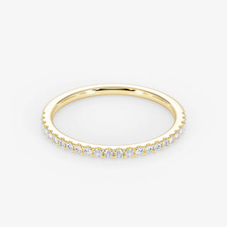 18K Gold 0.15 Carat Half Eternity Diamond Wedding Ring - Royal Coster Diamonds