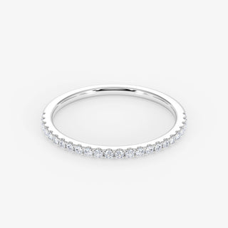 18K Gold 0.15 Carat Half Eternity Diamond Wedding Ring - Royal Coster Diamonds