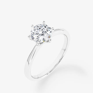 Solitaire 1.00 Carat Brilliant Cut Diamond 18K Gold Ring - Royal Coster Diamonds