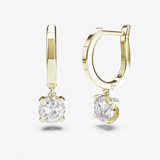 Signature C Solitaire Earrings - Royal Coster Diamonds