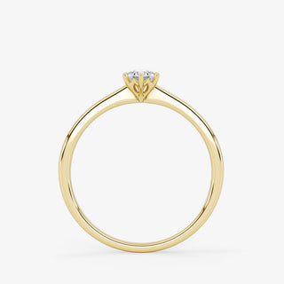 Solitaire 0.25 Carat Brilliant Cut Diamond 18K Gold Ring - Royal Coster Diamonds