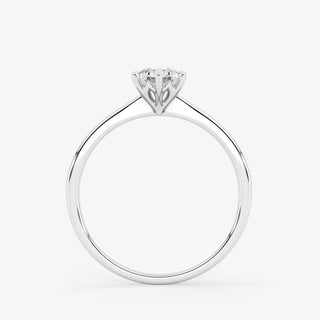 Solitaire 0.50 Carat Brilliant Cut Diamond 18K Gold Ring - Royal Coster Diamonds